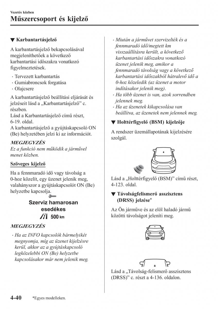 Mazda CX 5 II 2 Kezelesi utmutato / page 204