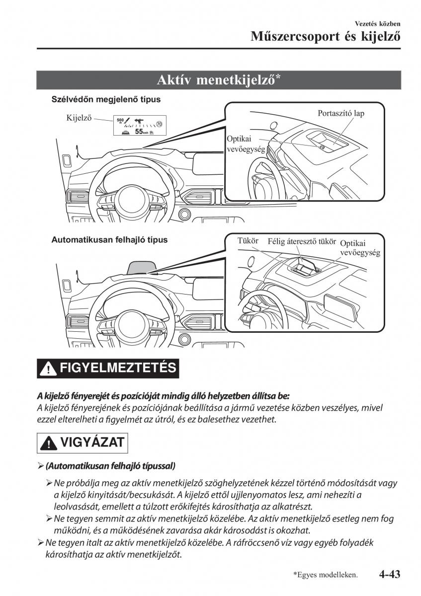 Mazda CX 5 II 2 Kezelesi utmutato / page 207