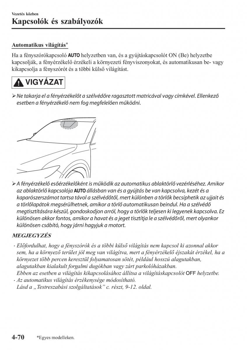 Mazda CX 5 II 2 Kezelesi utmutato / page 234