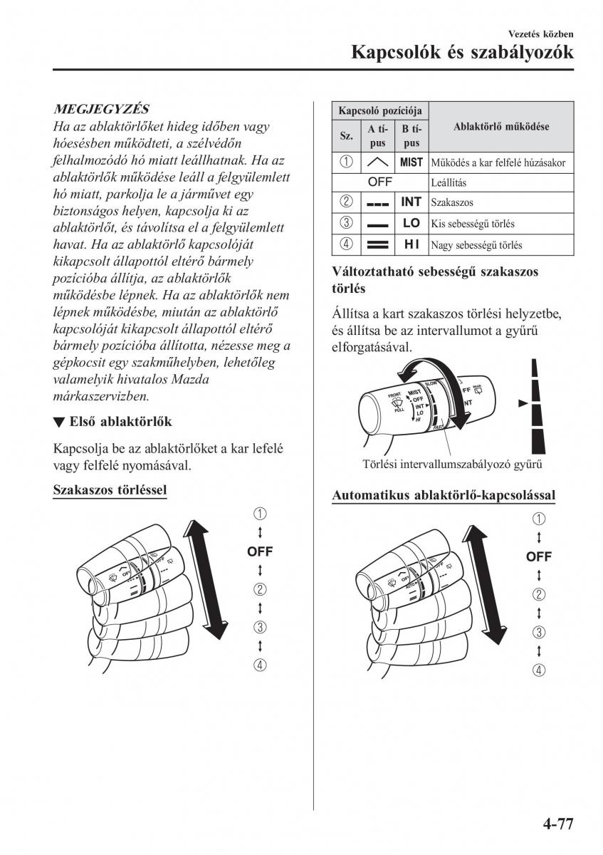 Mazda CX 5 II 2 Kezelesi utmutato / page 241