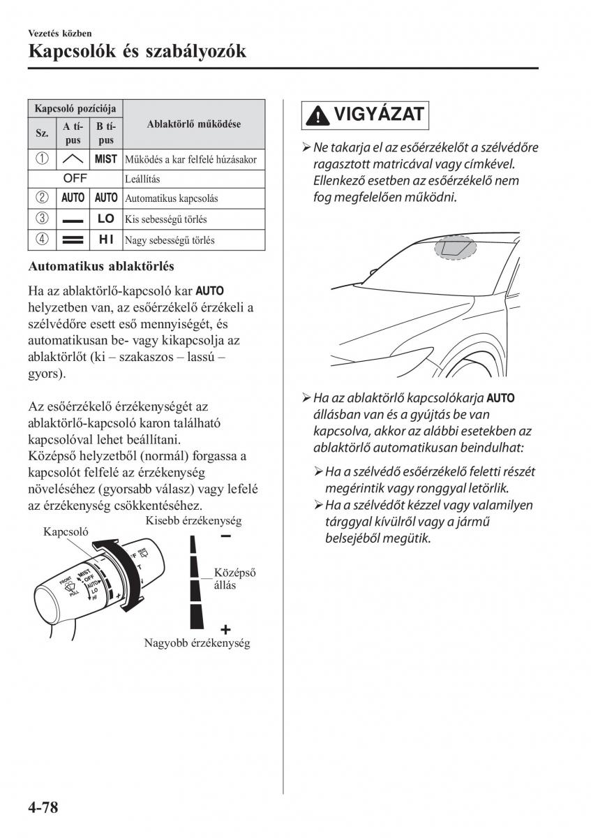 Mazda CX 5 II 2 Kezelesi utmutato / page 242