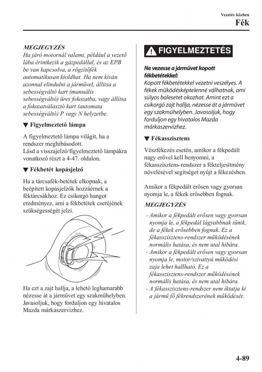 Mazda CX 5 II 2 Kezelesi utmutato / page 253