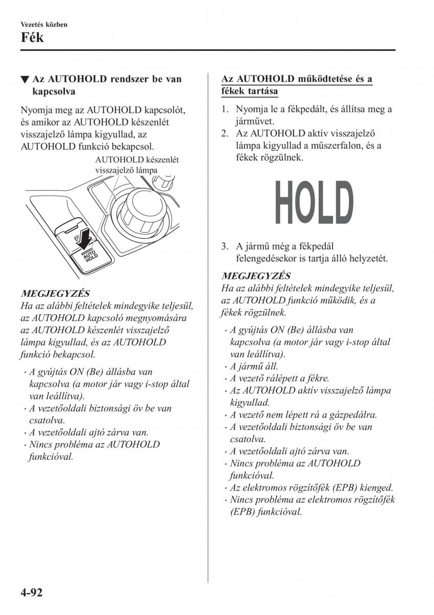 Mazda CX 5 II 2 Kezelesi utmutato / page 256