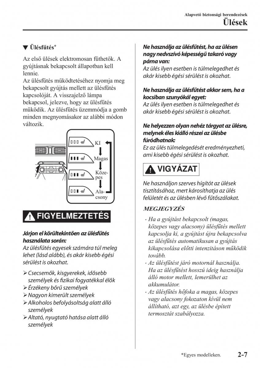 Mazda CX 5 II 2 Kezelesi utmutato / page 27