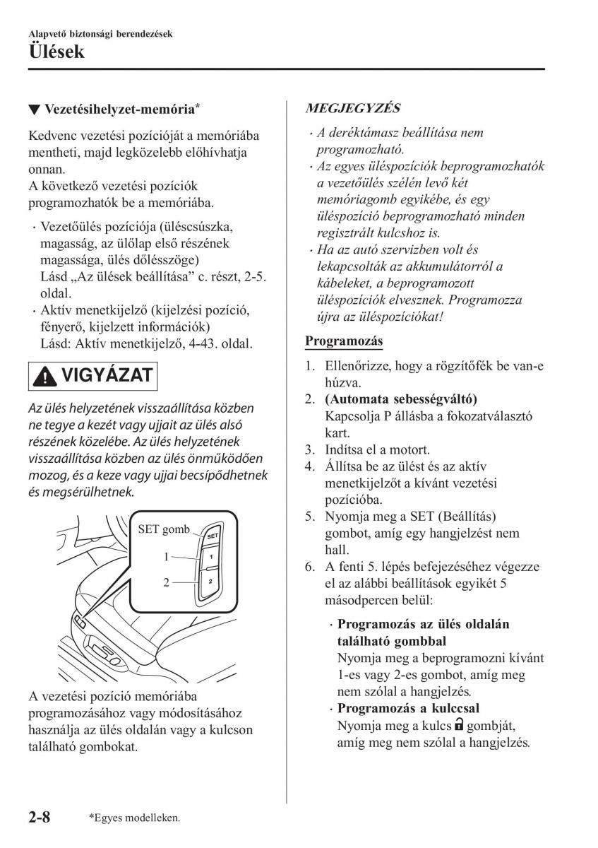 Mazda CX 5 II 2 Kezelesi utmutato / page 28