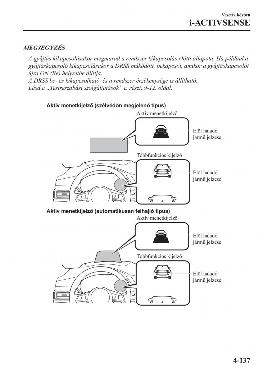 Mazda CX 5 II 2 Kezelesi utmutato / page 301