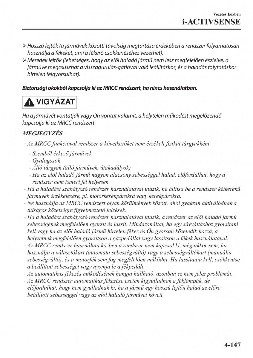 Mazda CX 5 II 2 Kezelesi utmutato / page 311