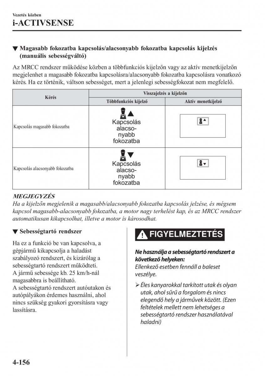 Mazda CX 5 II 2 Kezelesi utmutato / page 320