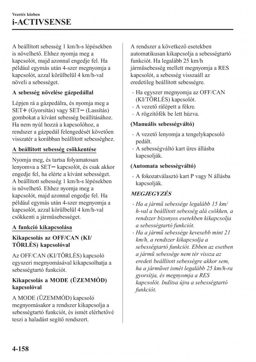 Mazda CX 5 II 2 Kezelesi utmutato / page 322