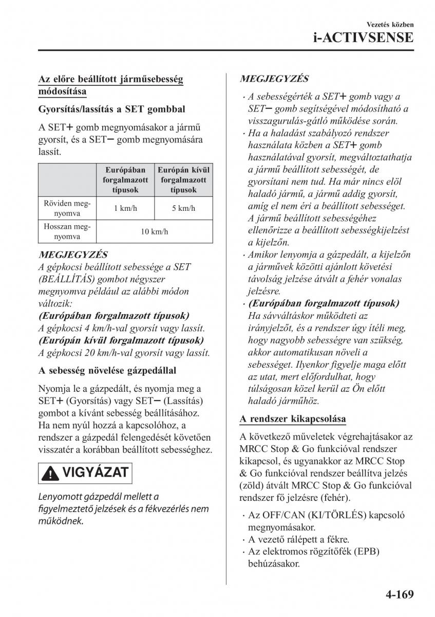 Mazda CX 5 II 2 Kezelesi utmutato / page 333