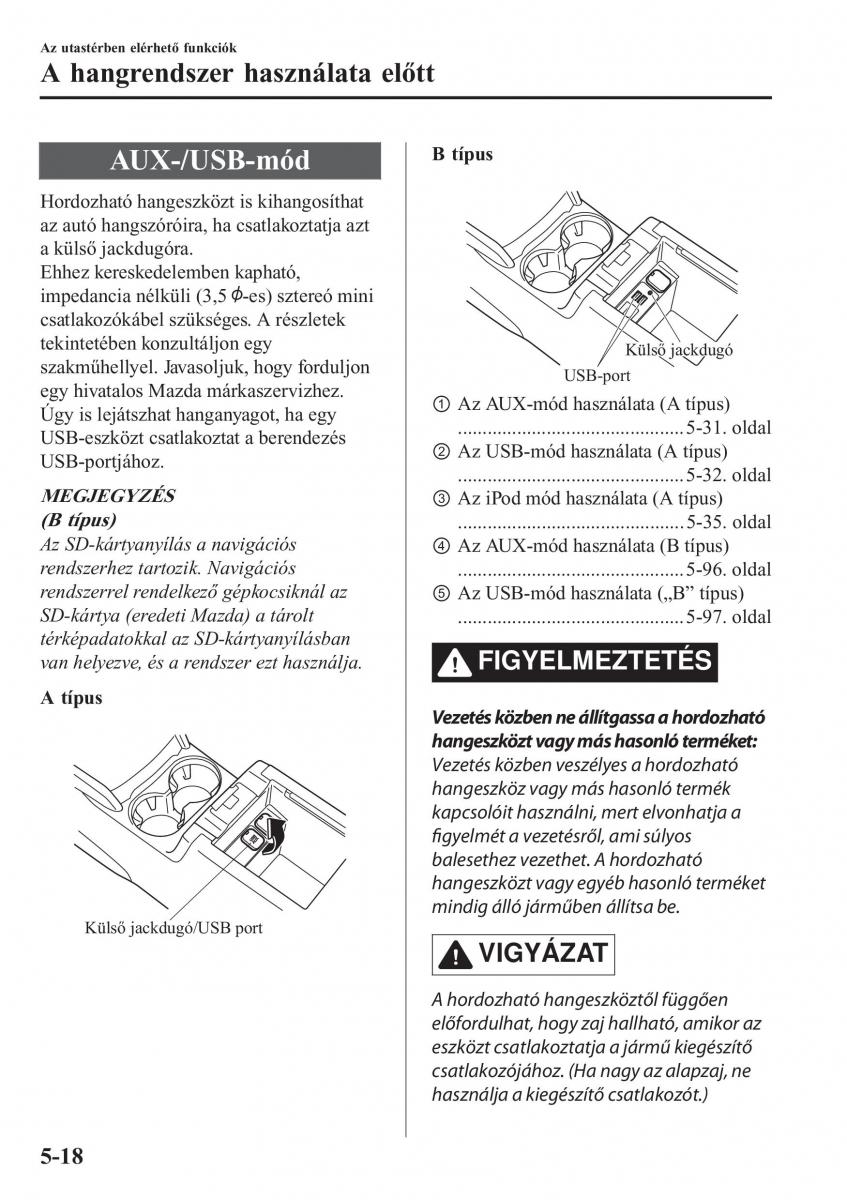 Mazda CX 5 II 2 Kezelesi utmutato / page 436