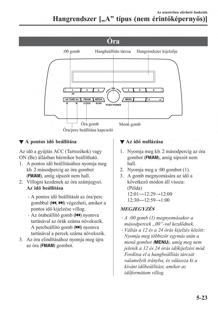 Mazda CX 5 II 2 Kezelesi utmutato / page 441