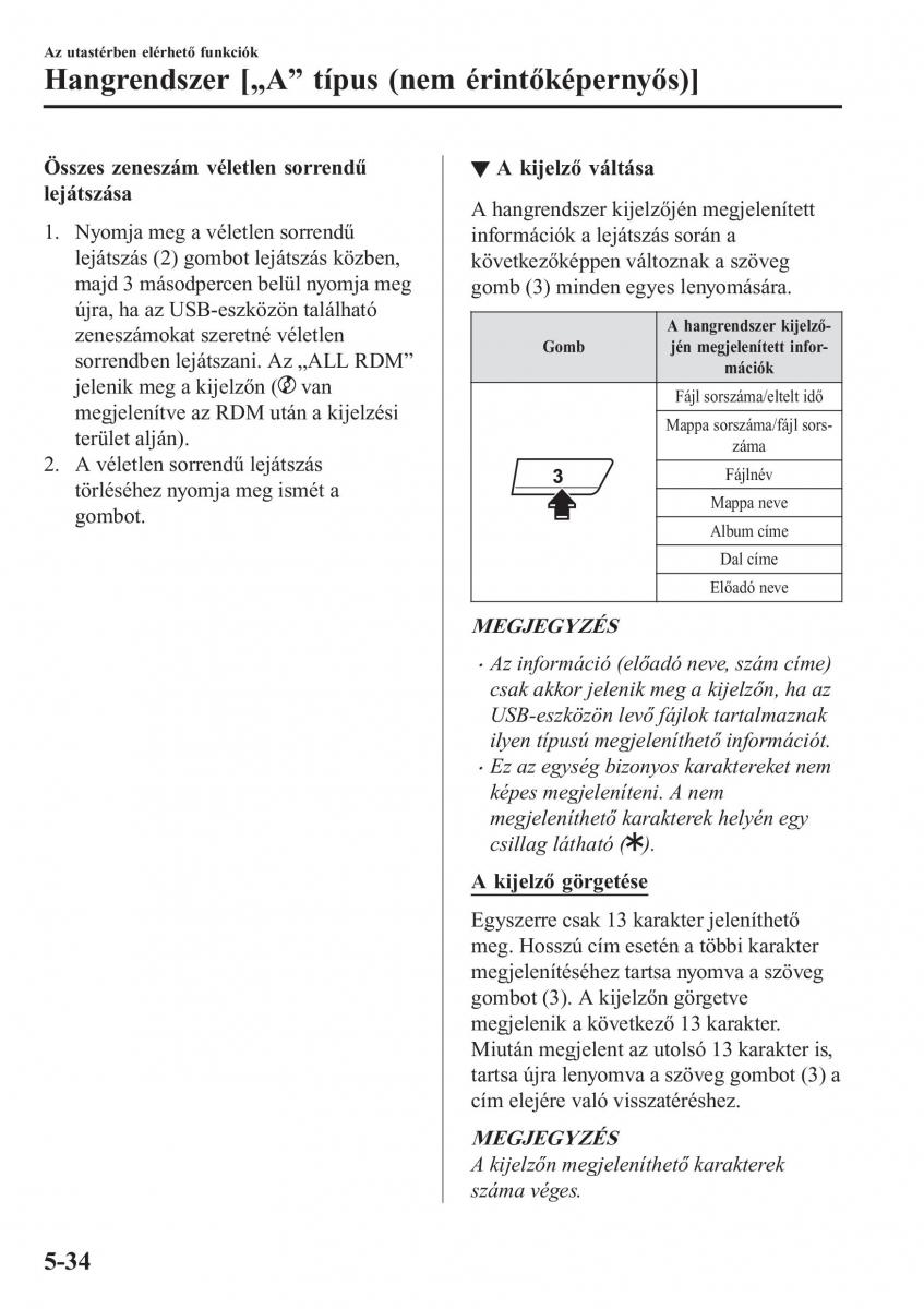 Mazda CX 5 II 2 Kezelesi utmutato / page 452