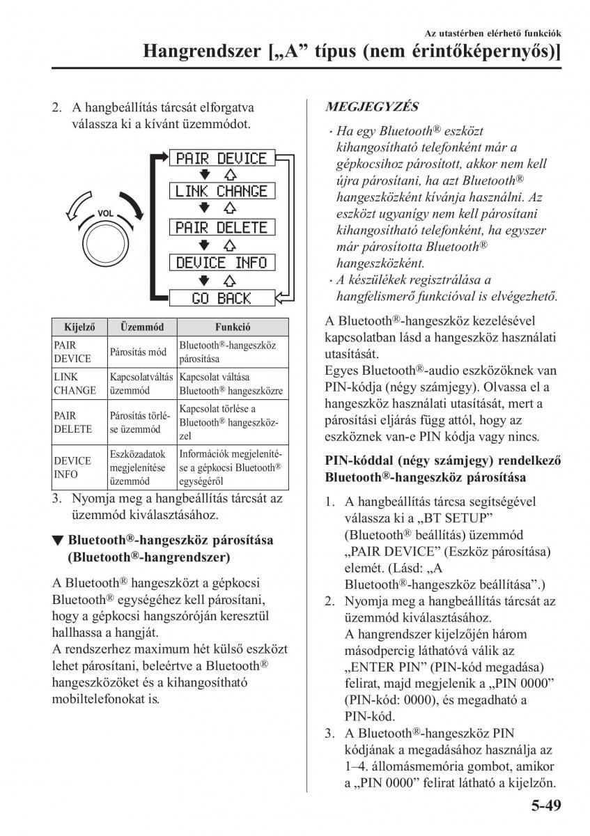 Mazda CX 5 II 2 Kezelesi utmutato / page 467