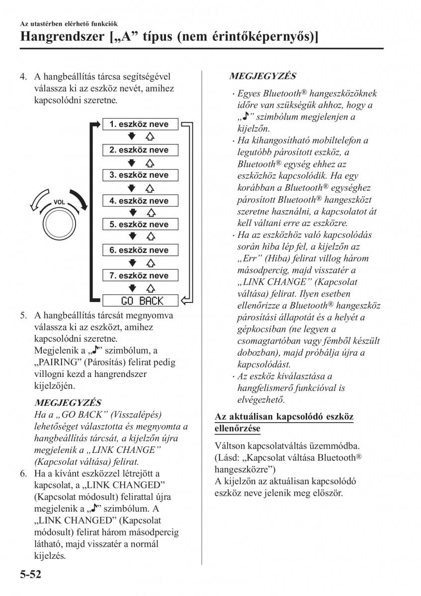 Mazda CX 5 II 2 Kezelesi utmutato / page 470