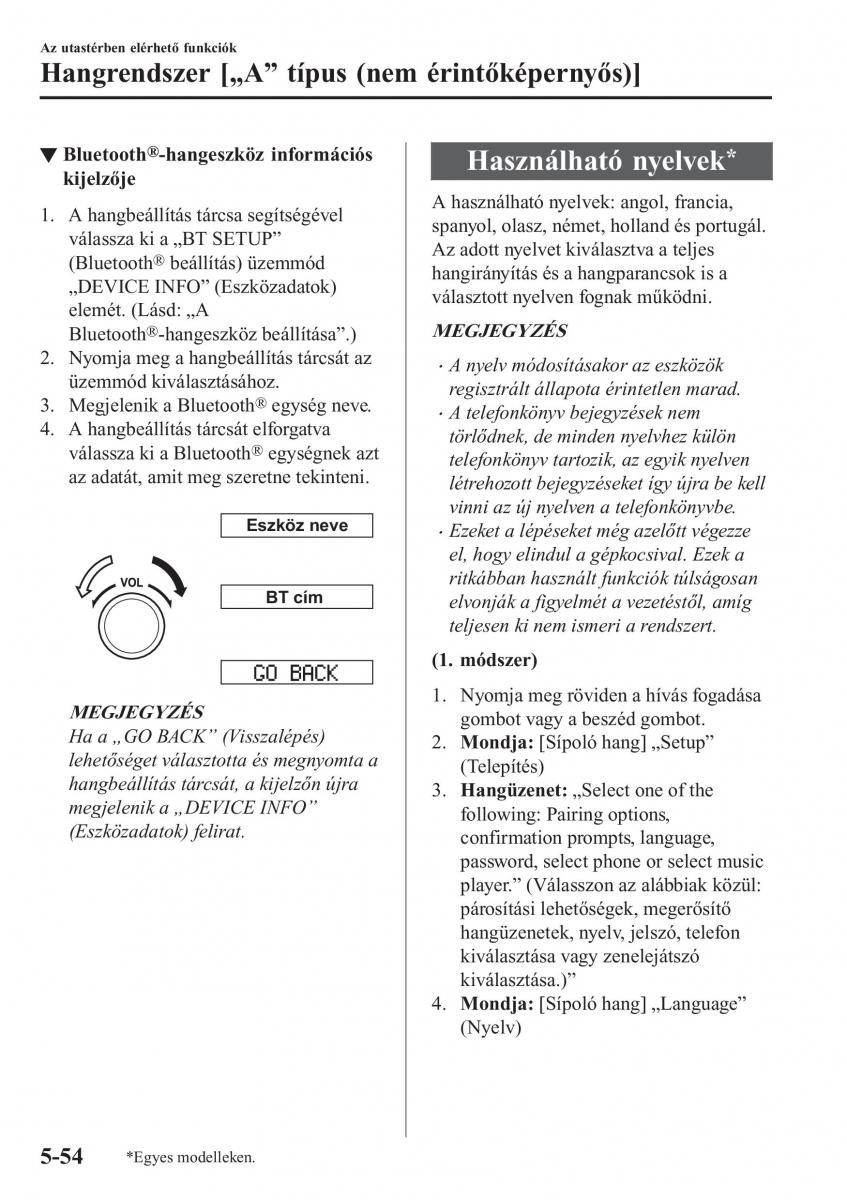 Mazda CX 5 II 2 Kezelesi utmutato / page 472