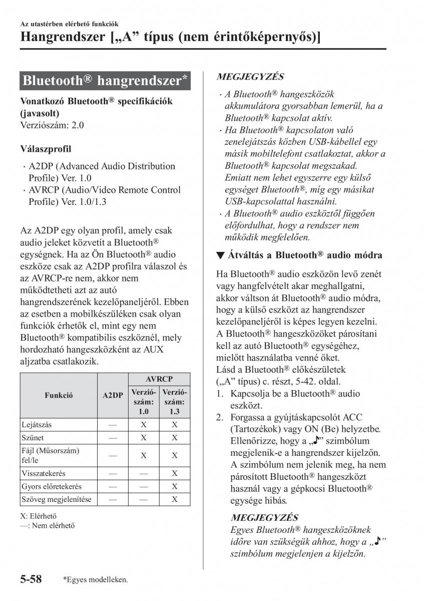 Mazda CX 5 II 2 Kezelesi utmutato / page 476