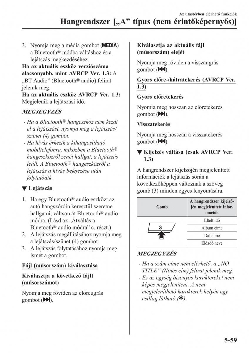 Mazda CX 5 II 2 Kezelesi utmutato / page 477