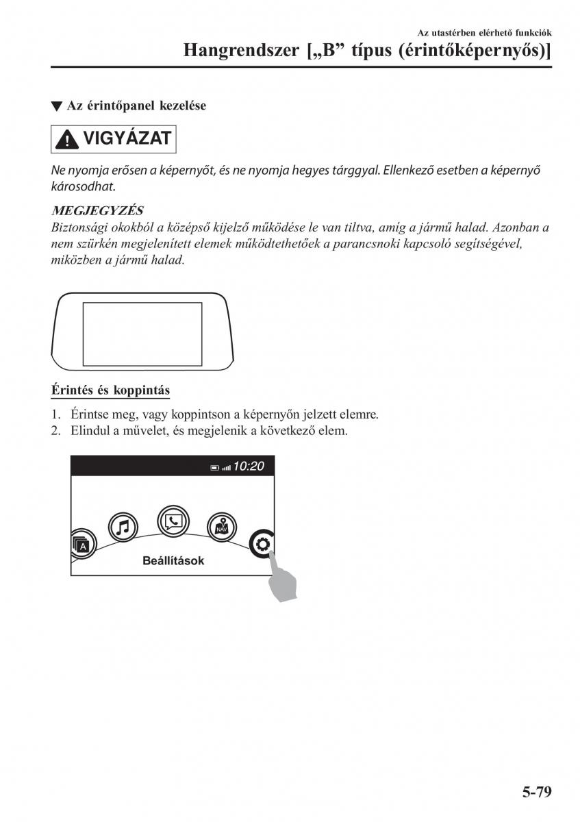 Mazda CX 5 II 2 Kezelesi utmutato / page 497