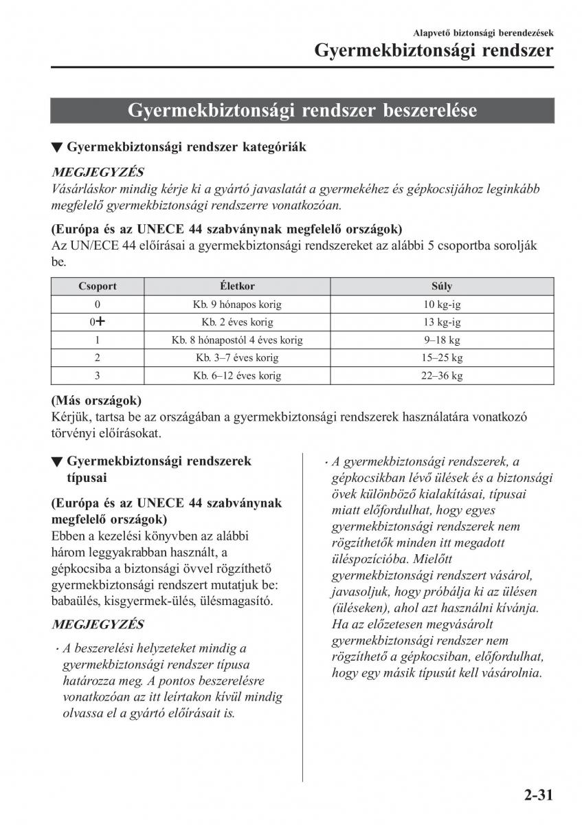 Mazda CX 5 II 2 Kezelesi utmutato / page 51