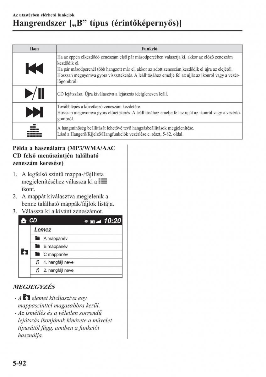 Mazda CX 5 II 2 Kezelesi utmutato / page 510