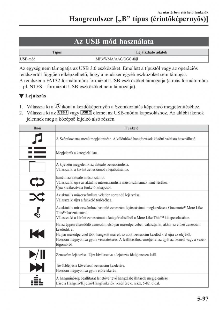 Mazda CX 5 II 2 Kezelesi utmutato / page 515