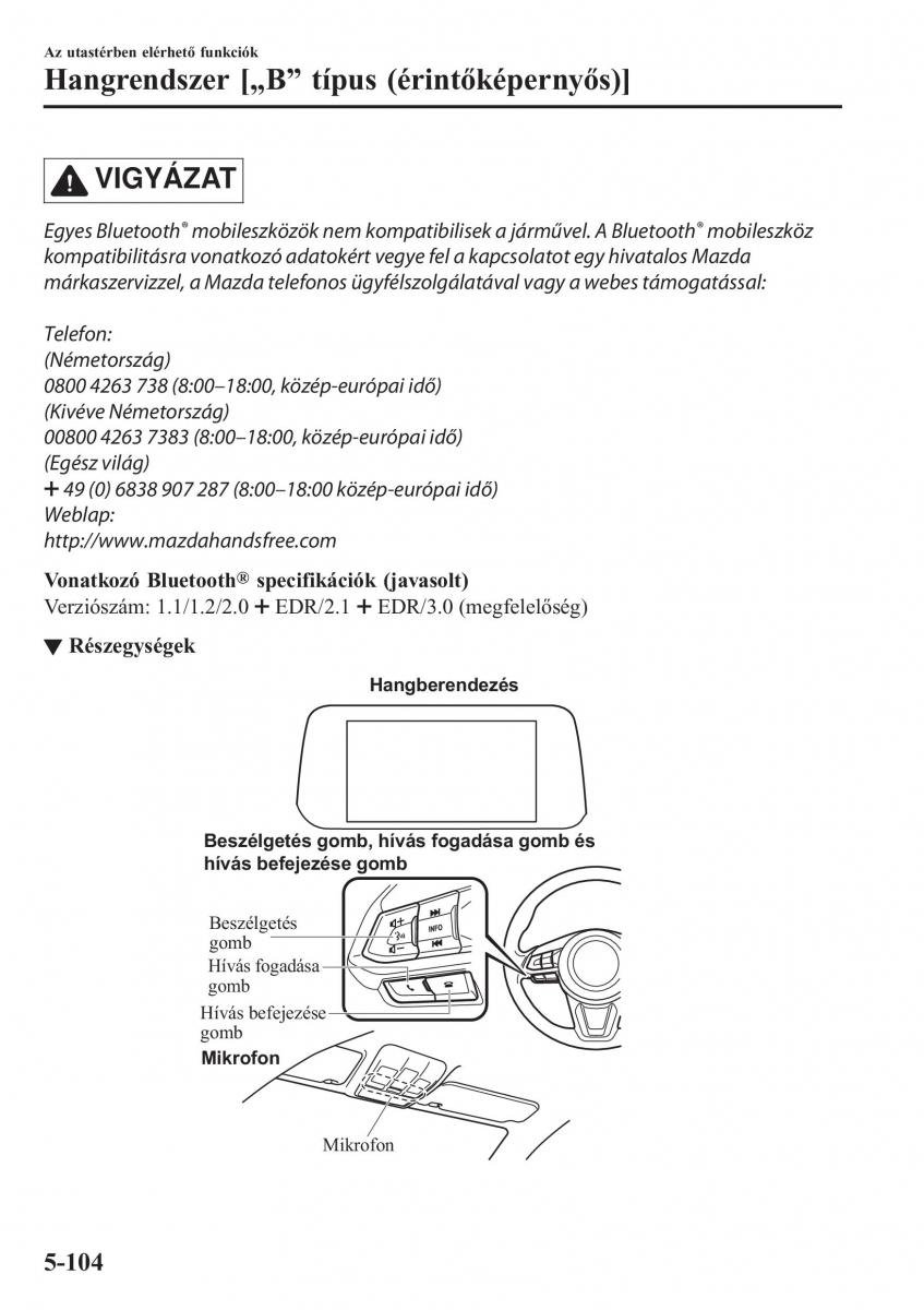 Mazda CX 5 II 2 Kezelesi utmutato / page 522