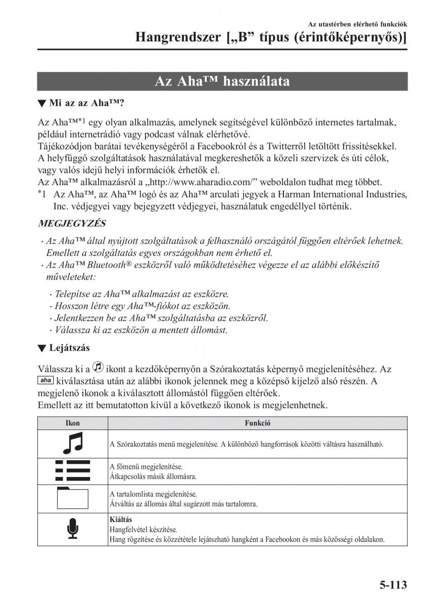 Mazda CX 5 II 2 Kezelesi utmutato / page 531