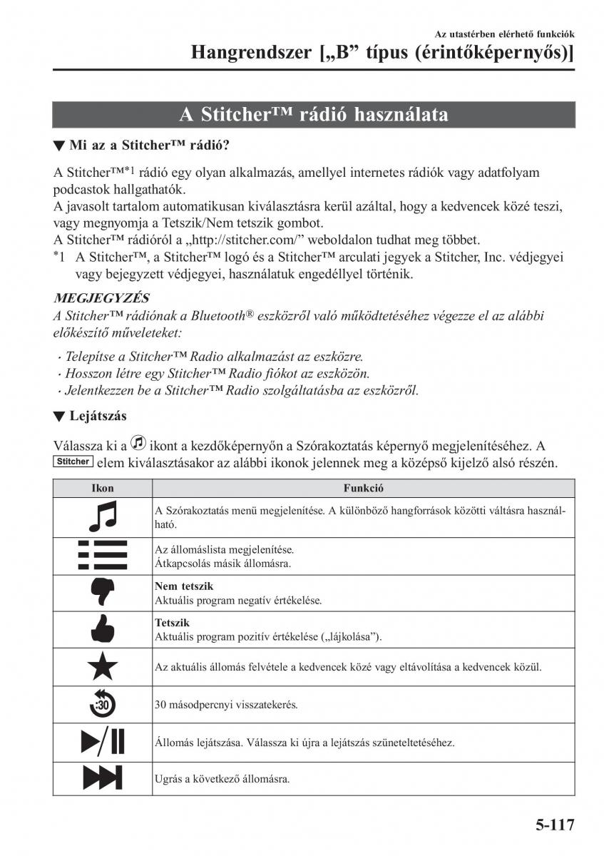 Mazda CX 5 II 2 Kezelesi utmutato / page 535