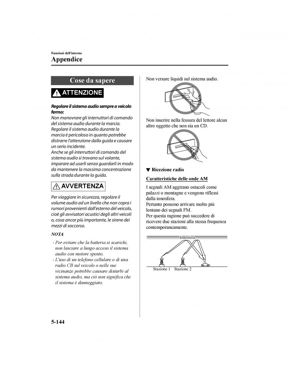 Mazda CX 5 II 2 manuale del proprietario / page 583