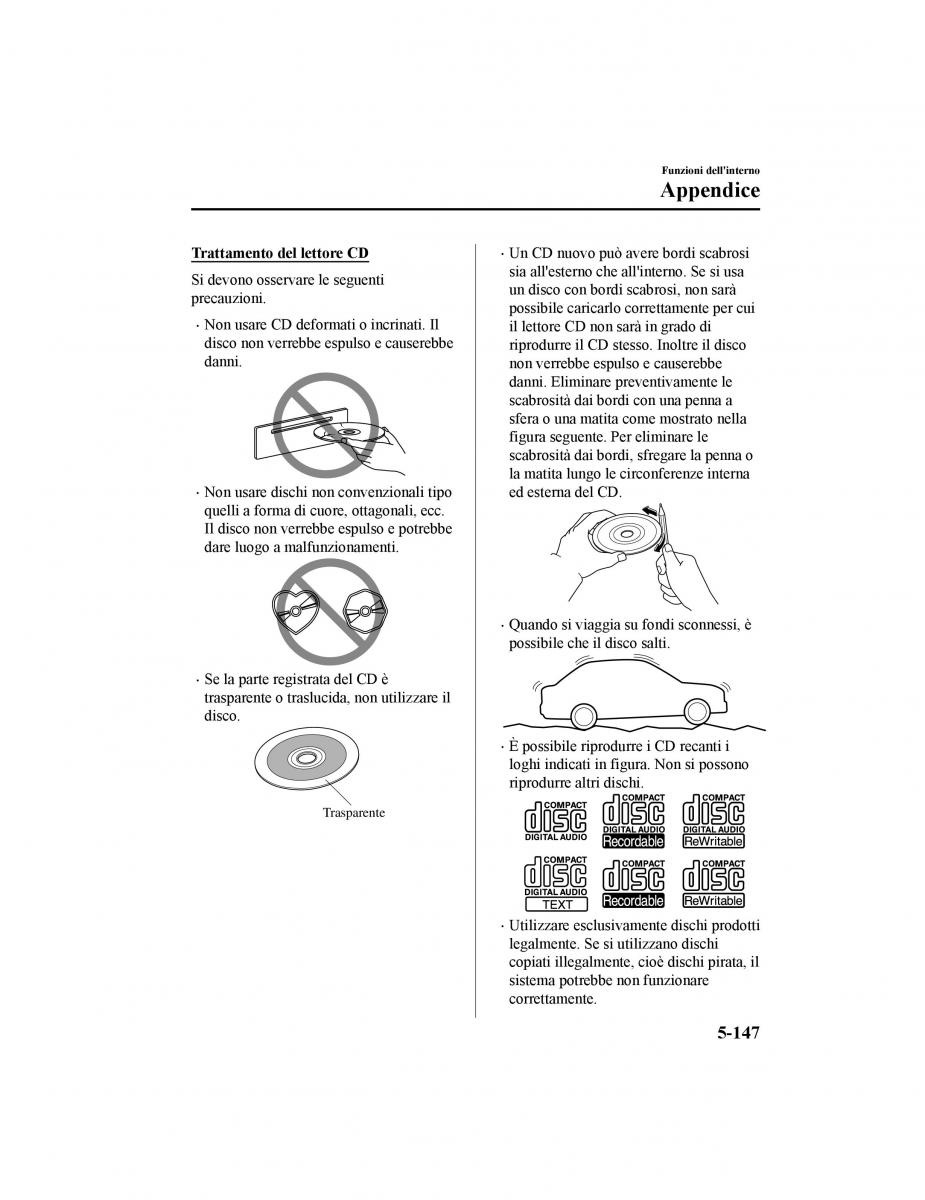 Mazda CX 5 II 2 manuale del proprietario / page 586