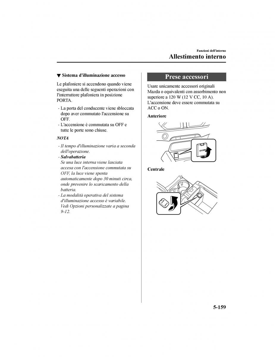 Mazda CX 5 II 2 manuale del proprietario / page 598