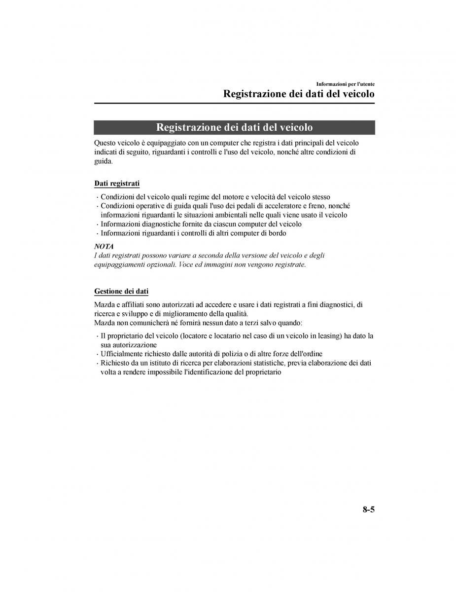 Mazda CX 5 II 2 manuale del proprietario / page 764