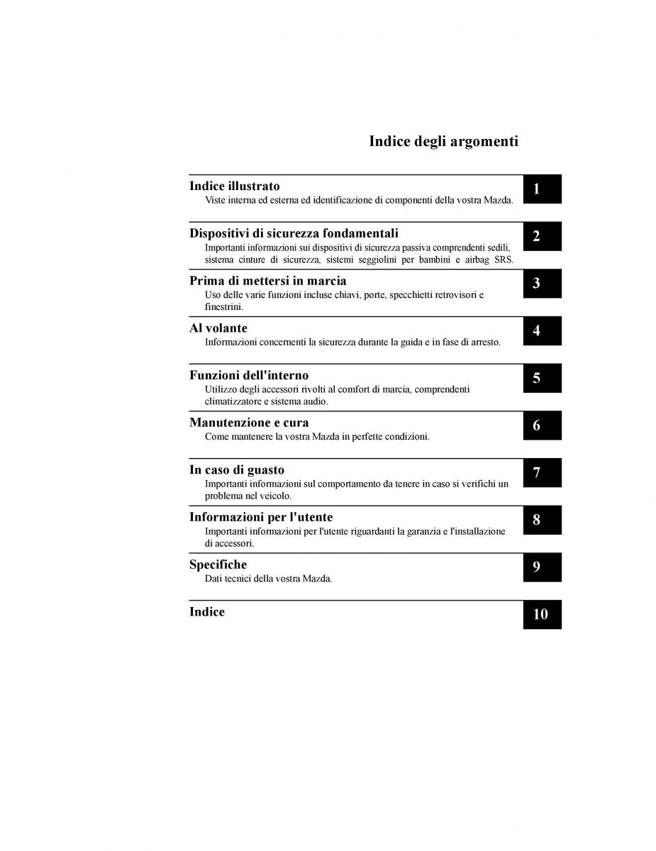 Mazda CX 5 II 2 manuale del proprietario / page 10