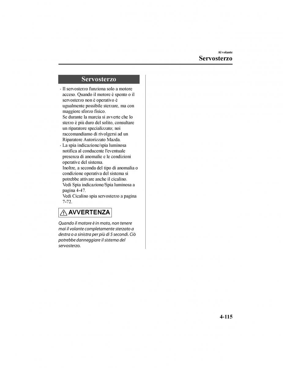 Mazda CX 5 II 2 manuale del proprietario / page 290