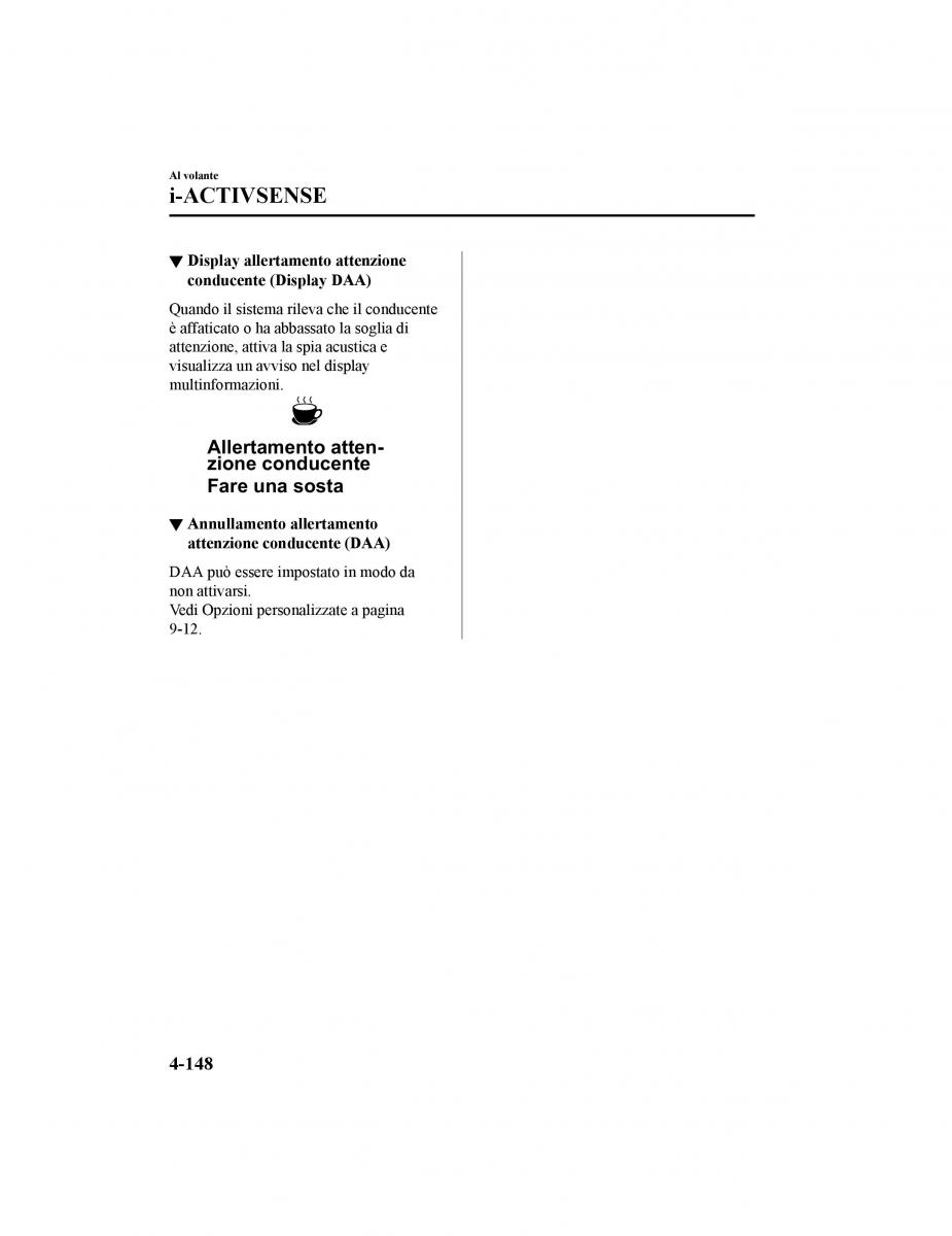 Mazda CX 5 II 2 manuale del proprietario / page 323