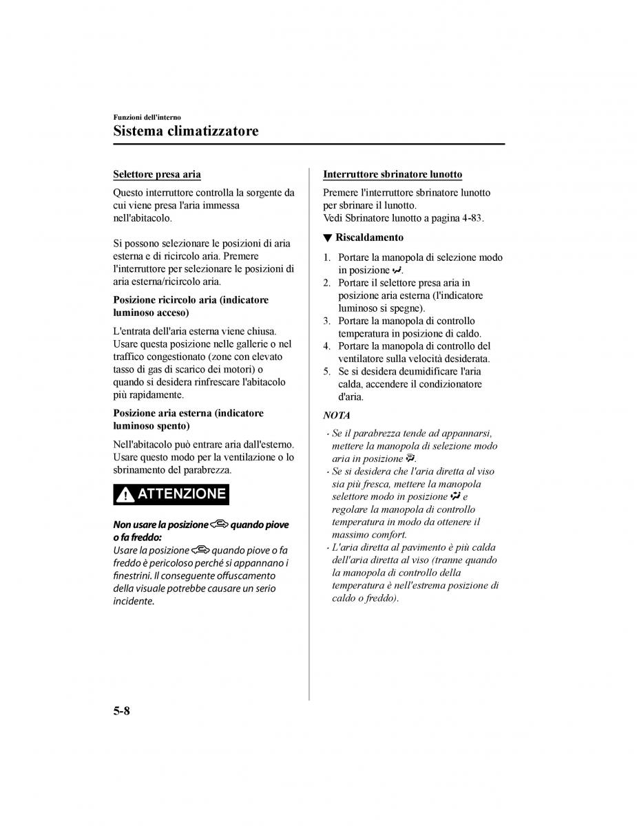 Mazda CX 5 II 2 manuale del proprietario / page 447