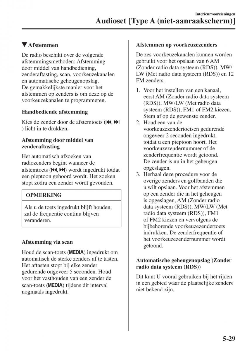 Mazda CX 5 II 2 handleiding / page 505