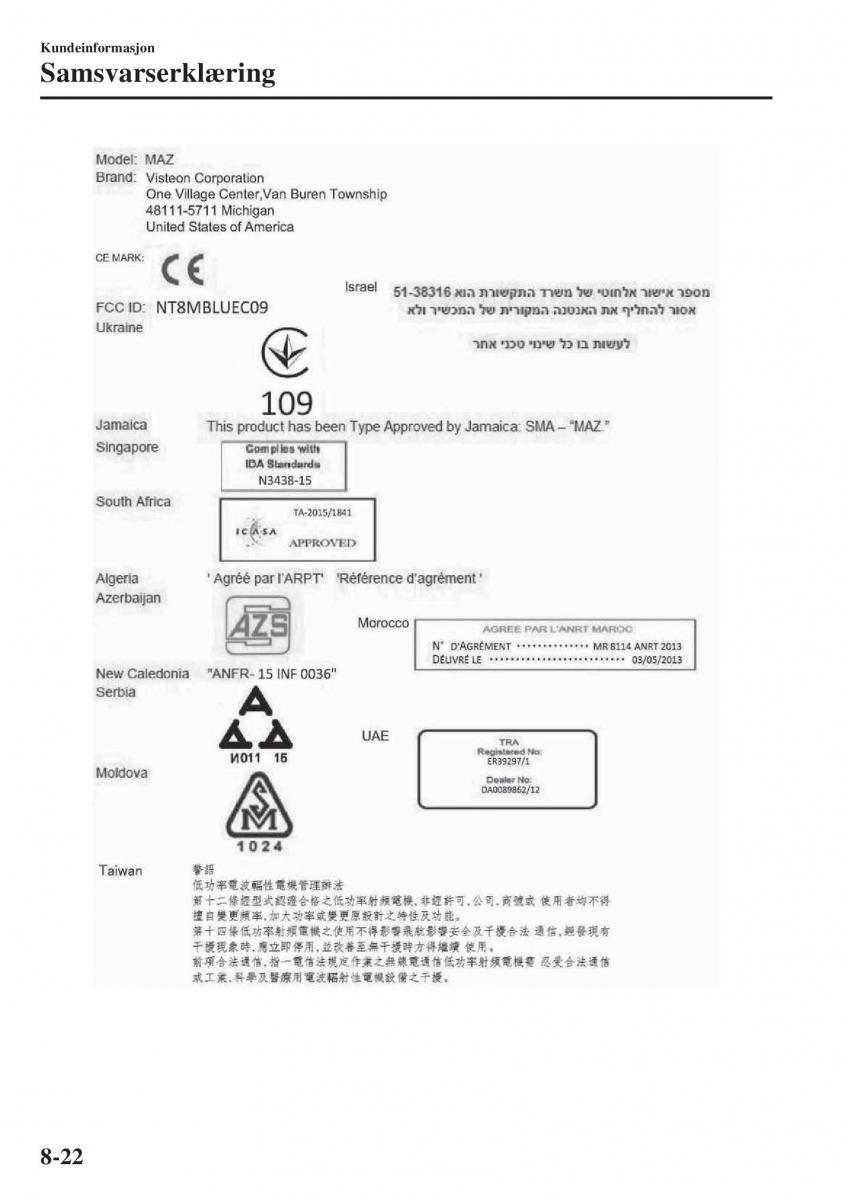 Mazda CX 5 II 2 bruksanvisningen / page 714