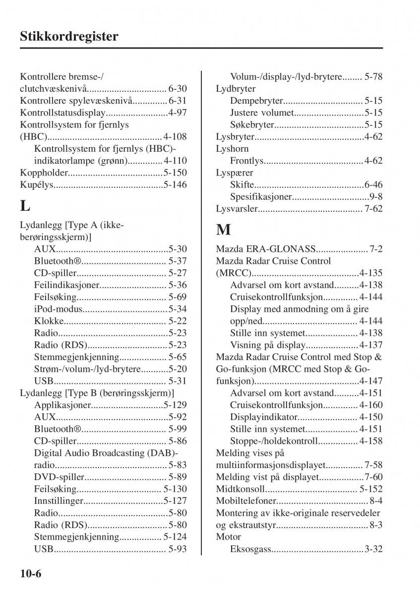 Mazda CX 5 II 2 bruksanvisningen / page 768