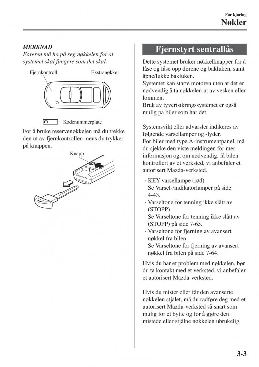 Mazda CX 5 II 2 bruksanvisningen / page 89