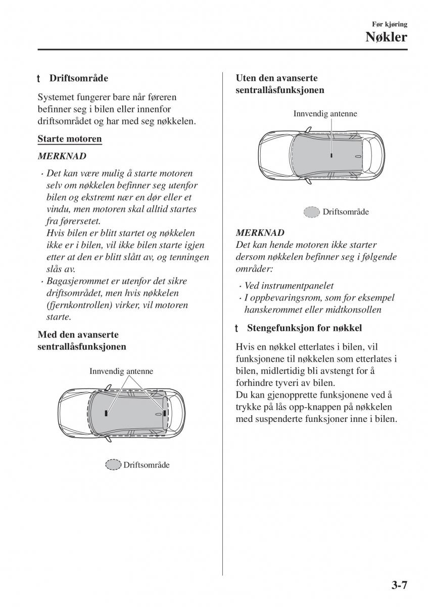 Mazda CX 5 II 2 bruksanvisningen / page 93