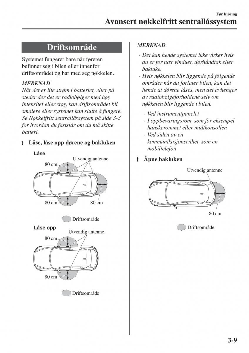 Mazda CX 5 II 2 bruksanvisningen / page 95