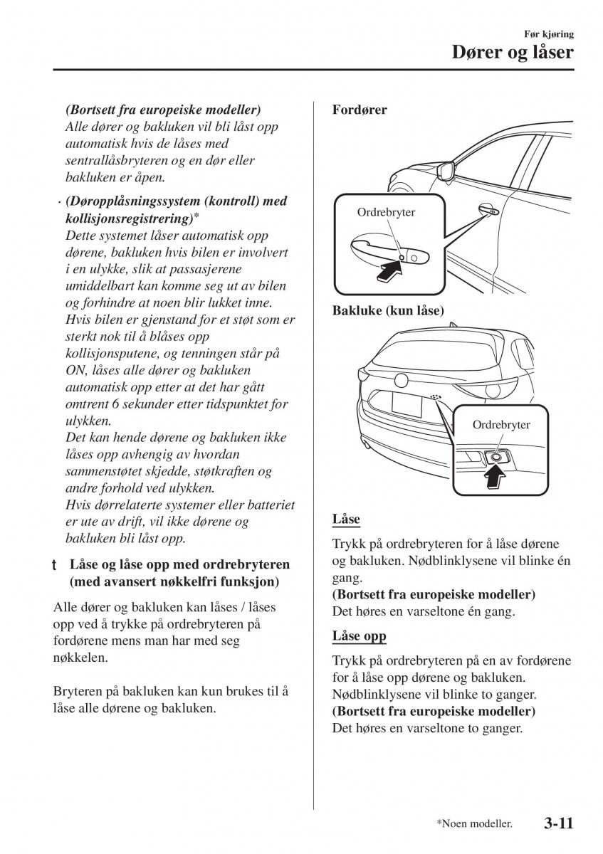 Mazda CX 5 II 2 bruksanvisningen / page 97