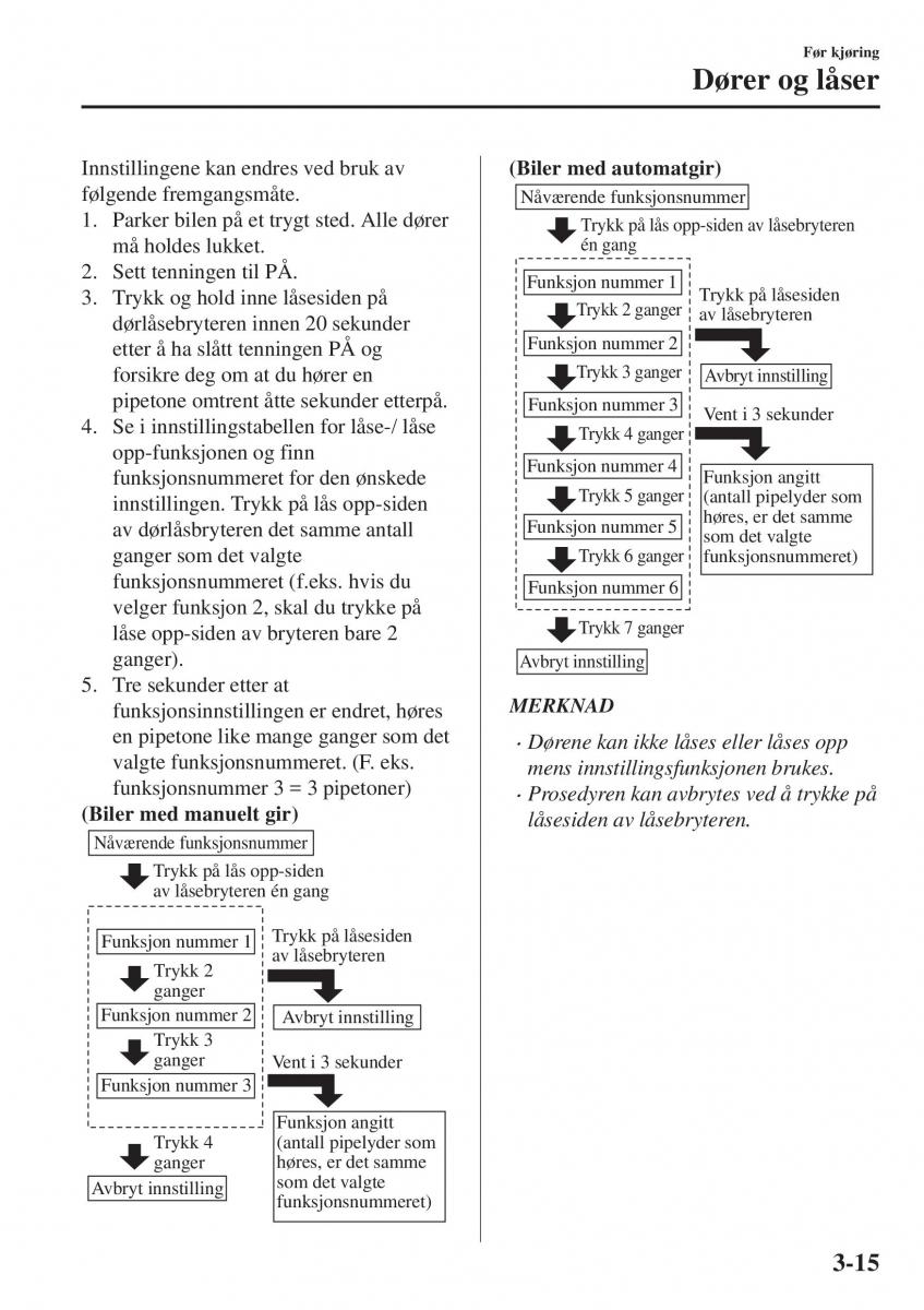 Mazda CX 5 II 2 bruksanvisningen / page 101