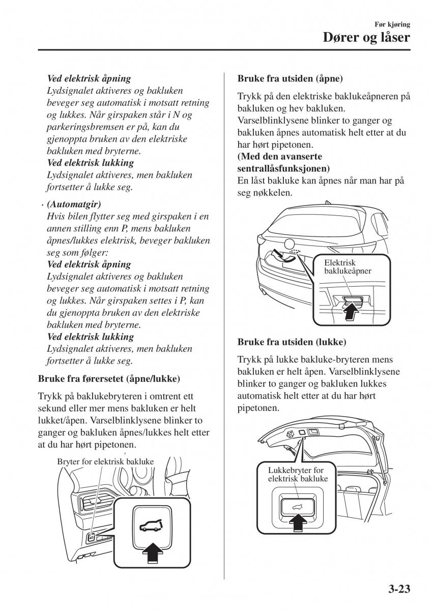 Mazda CX 5 II 2 bruksanvisningen / page 109