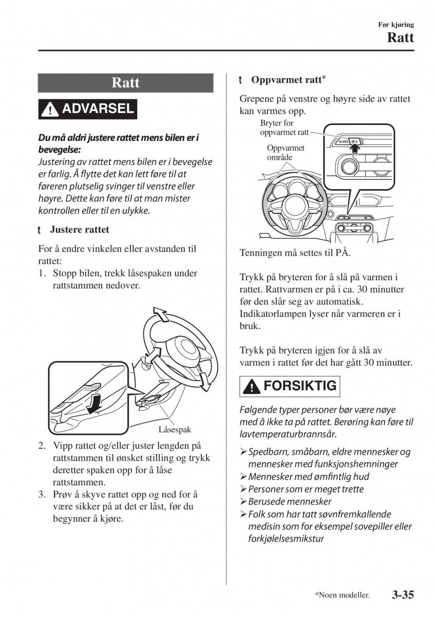 Mazda CX 5 II 2 bruksanvisningen / page 121