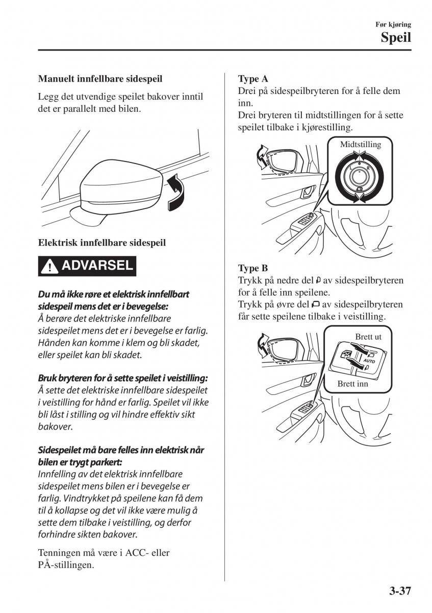 Mazda CX 5 II 2 bruksanvisningen / page 123