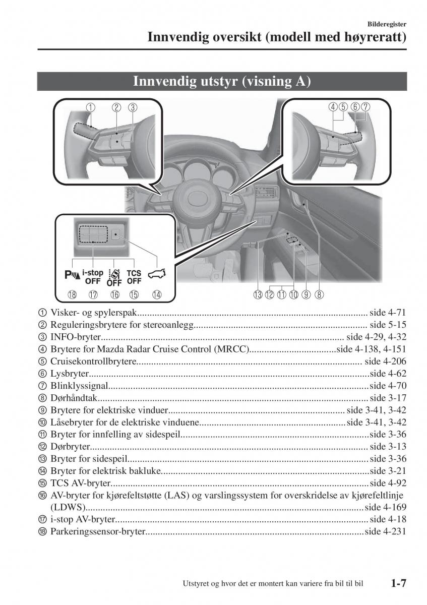 Mazda CX 5 II 2 bruksanvisningen / page 13