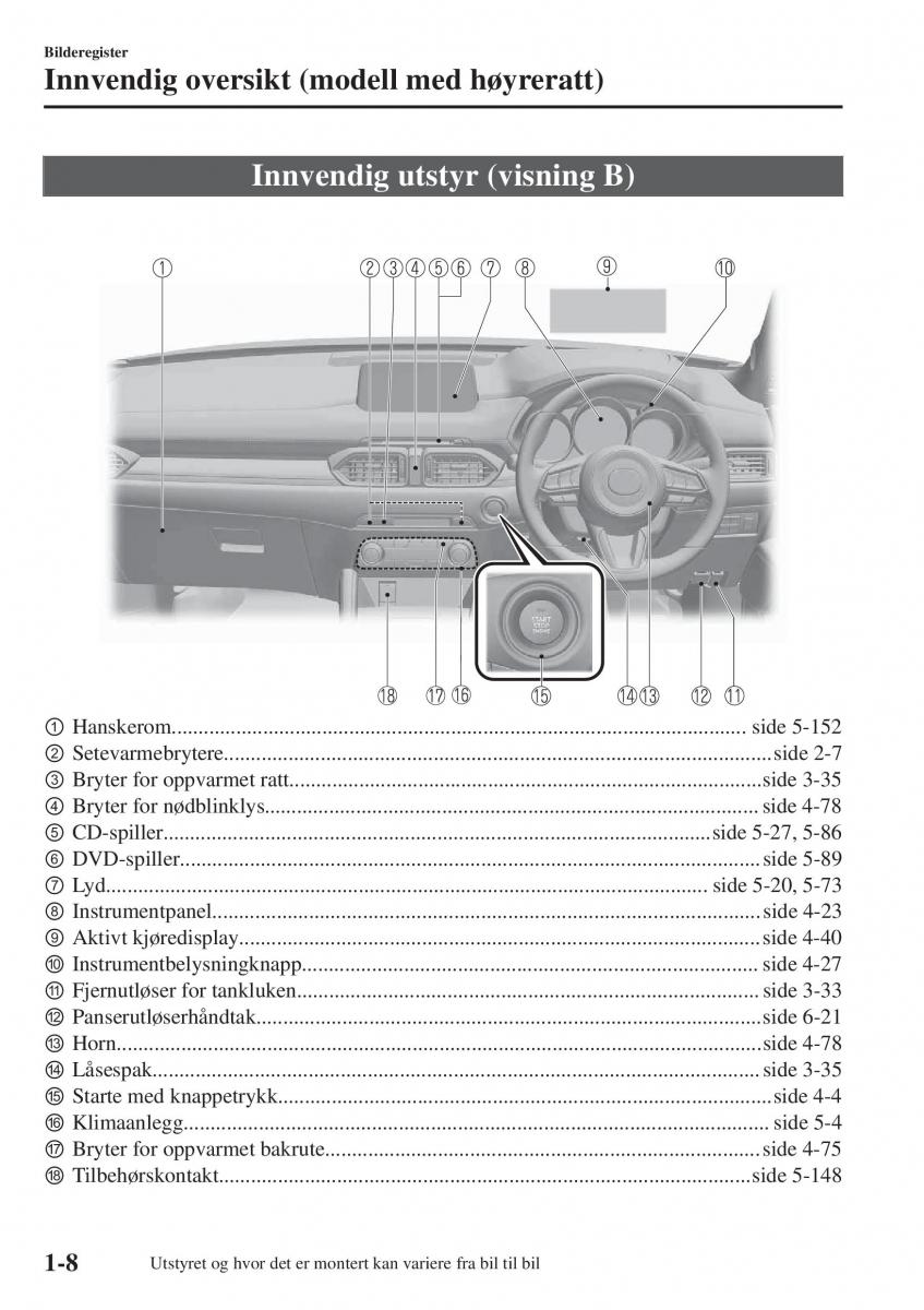 Mazda CX 5 II 2 bruksanvisningen / page 14